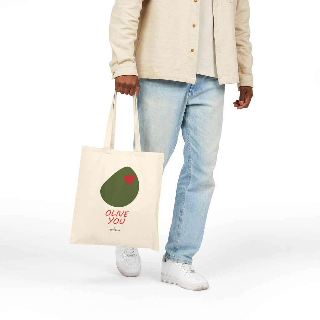 OLIVE YOU BEIGE TOTE