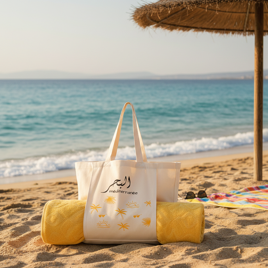 Méditerranée البحر - Beach Bag (without towel)