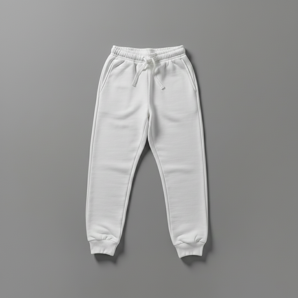 White Plain Sweatpants