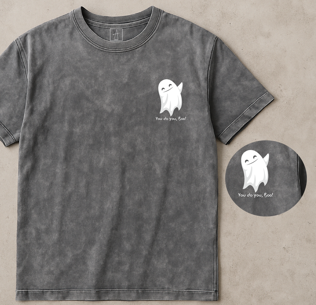 GHOST TEE - WASHED GREY