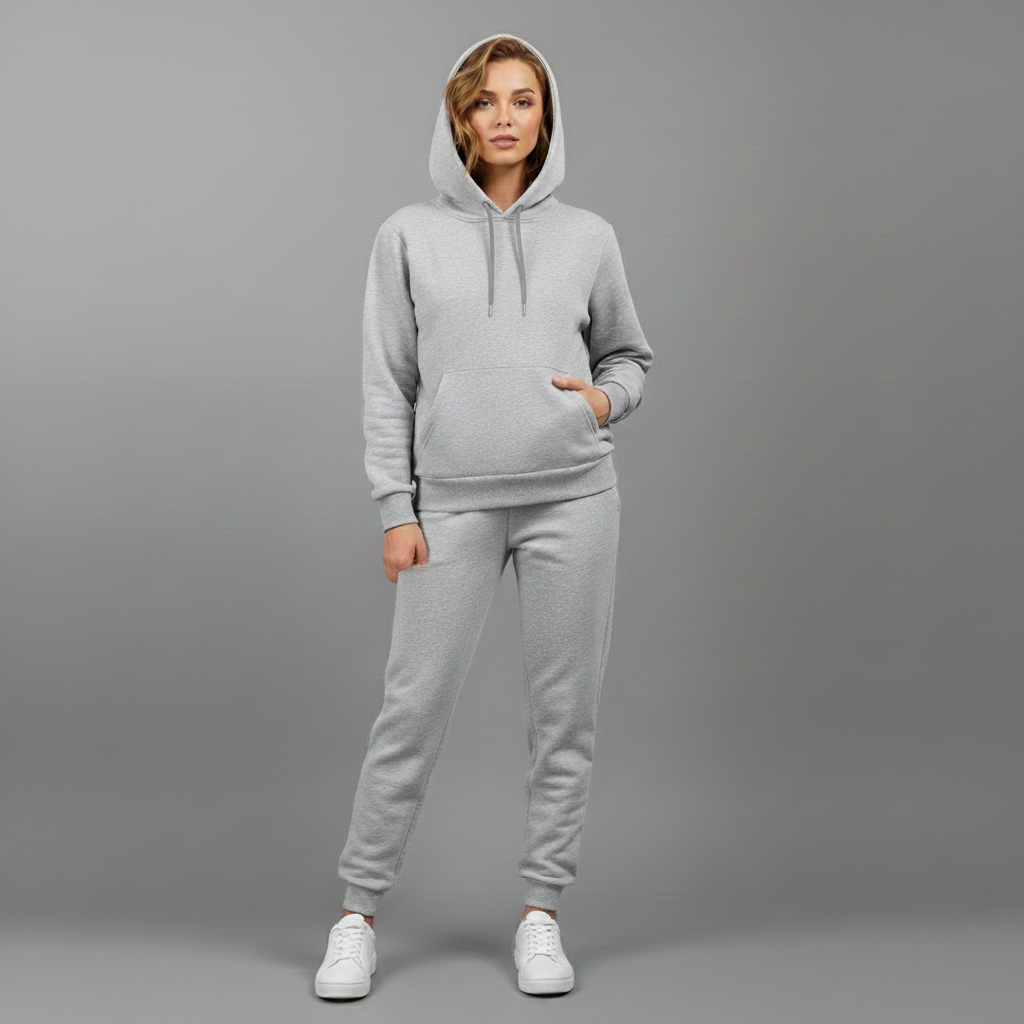 Grey Plain Sweatpants