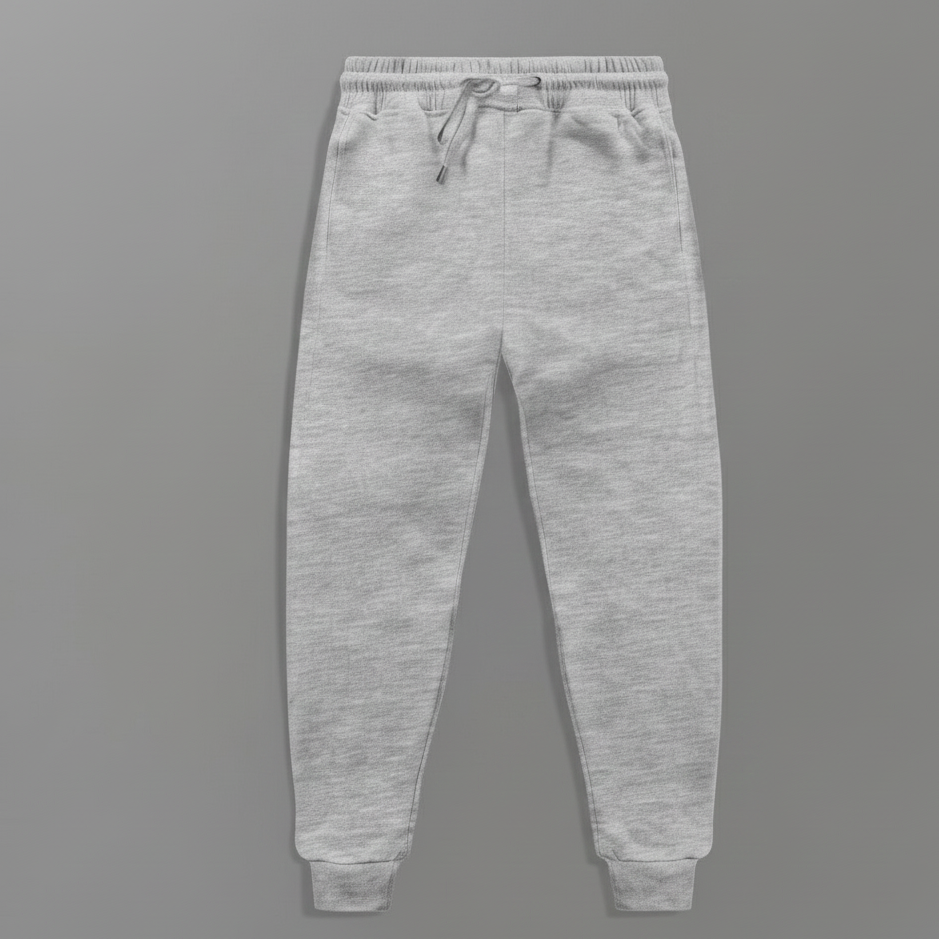 Grey Plain Sweatpants