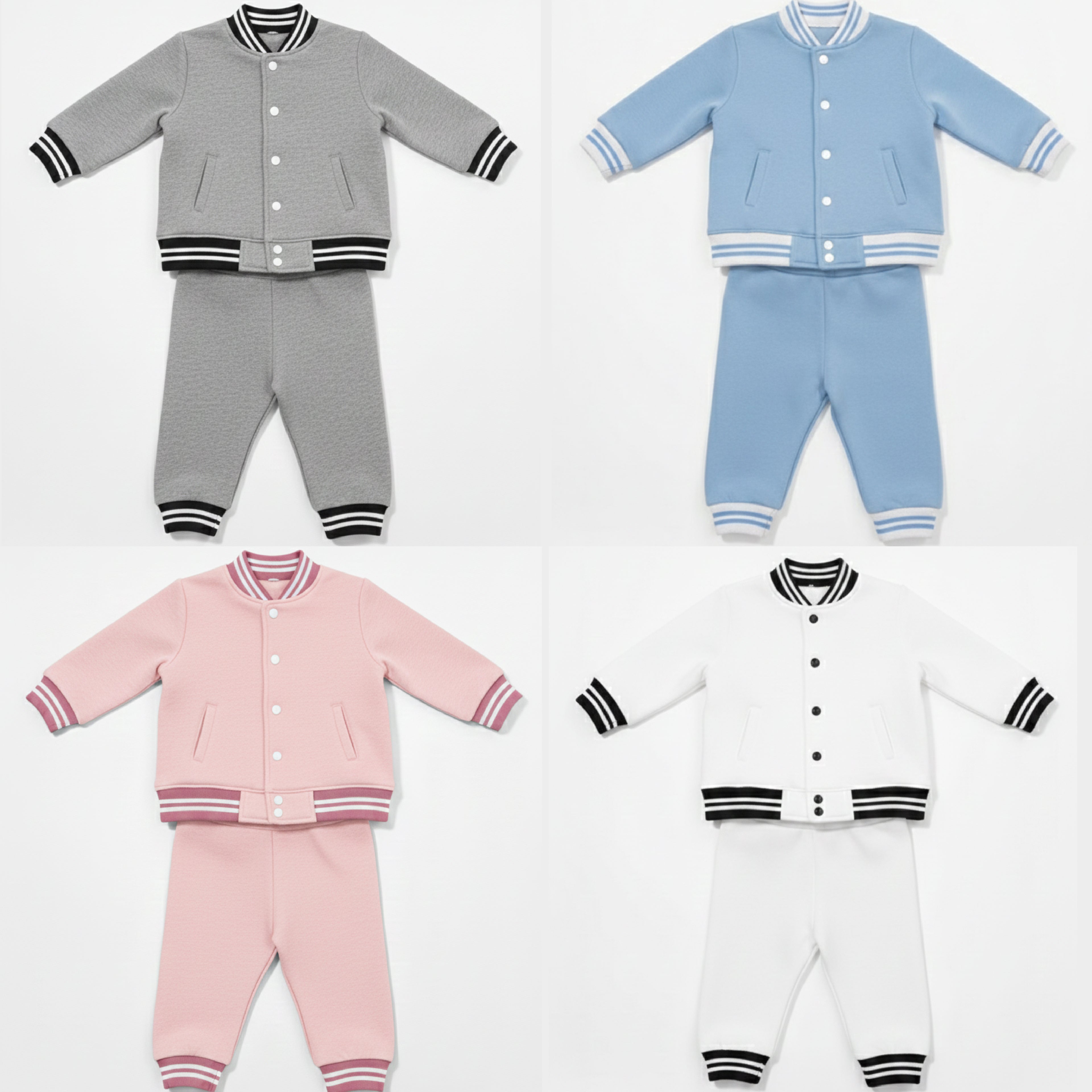 Kids Mini Varsity Set (Jacket + Sweatpants)