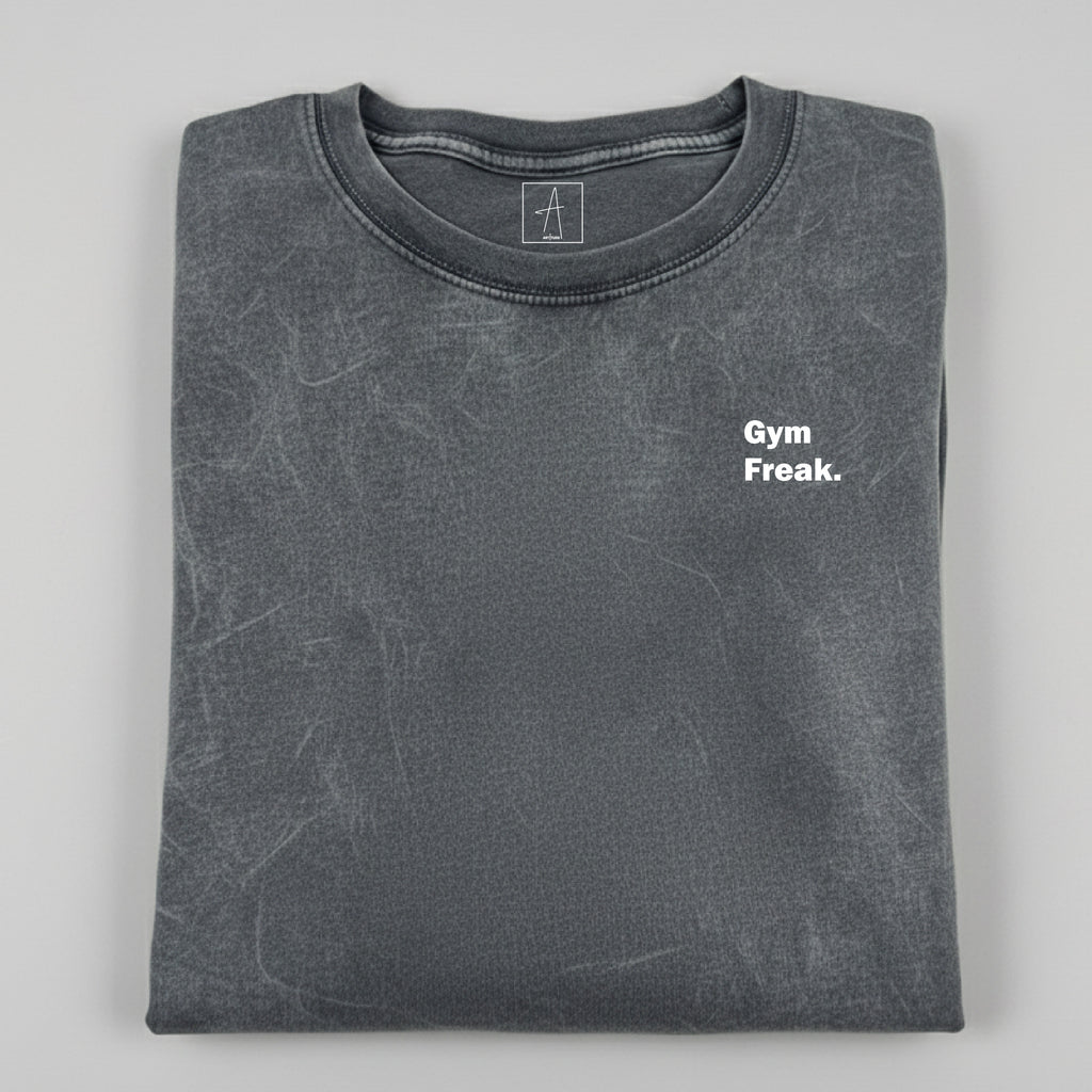 GYM FREAK TEE - WASHED GREY