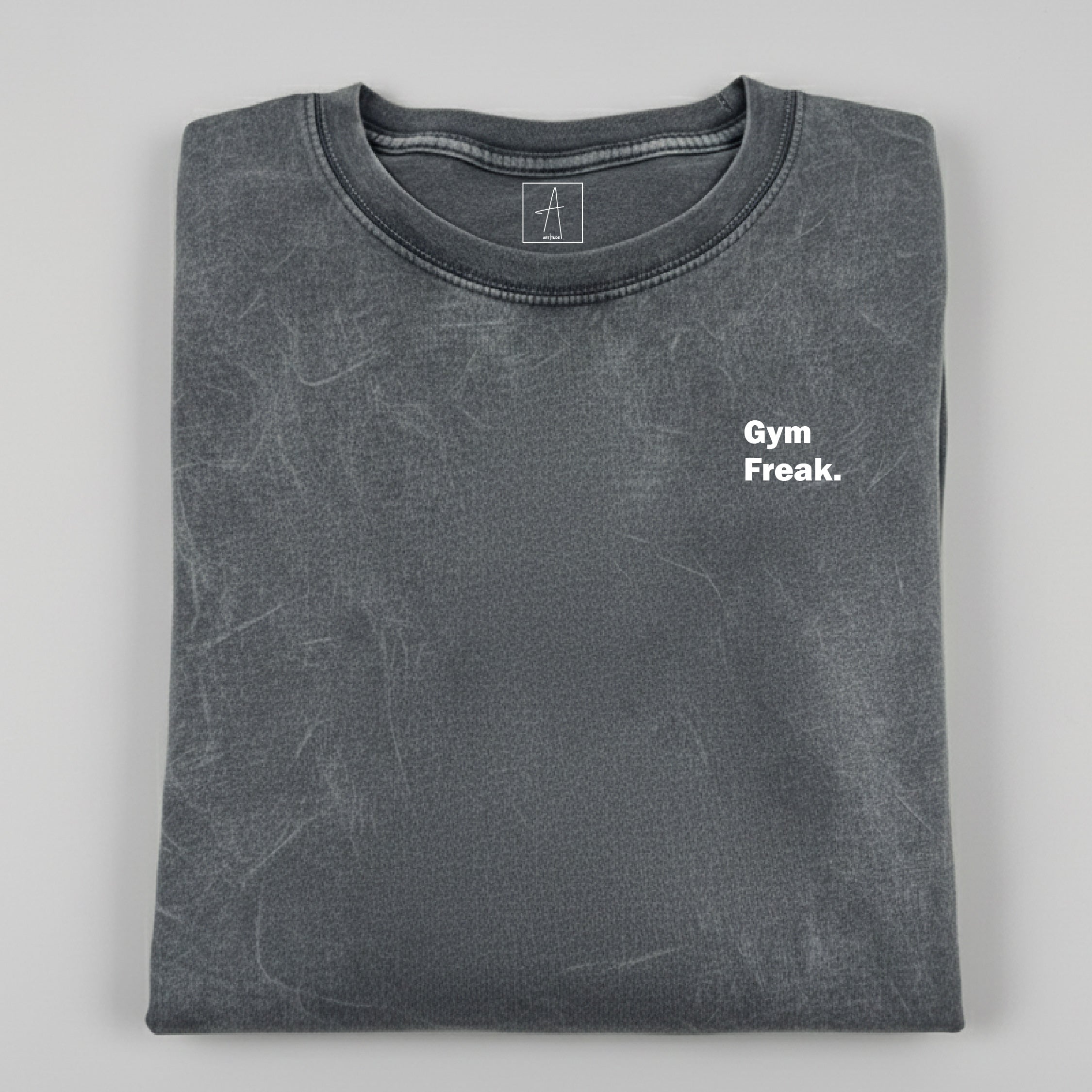 GYM FREAK TEE - WASHED GREY