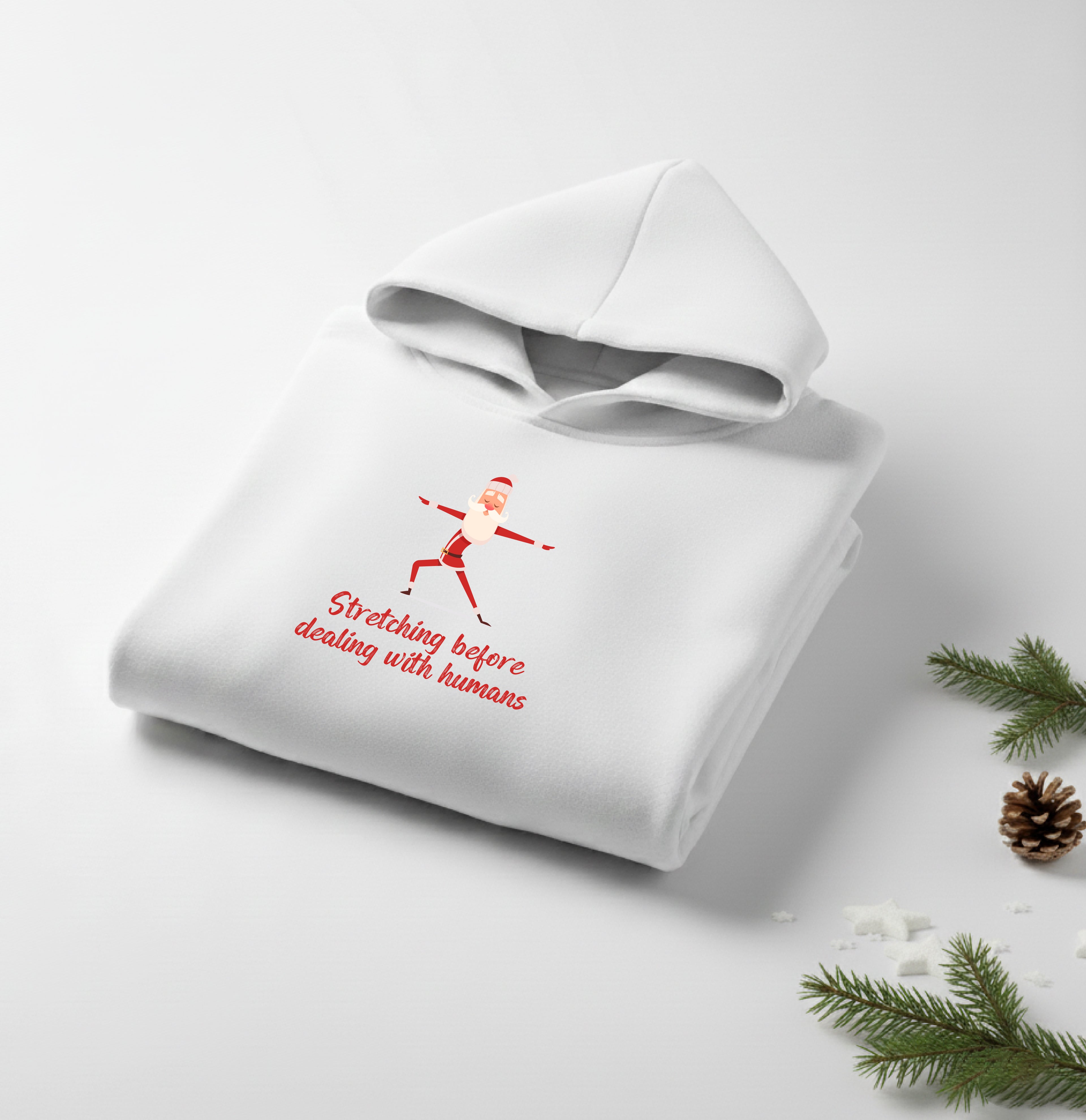 Santa Stretching Hoodie
