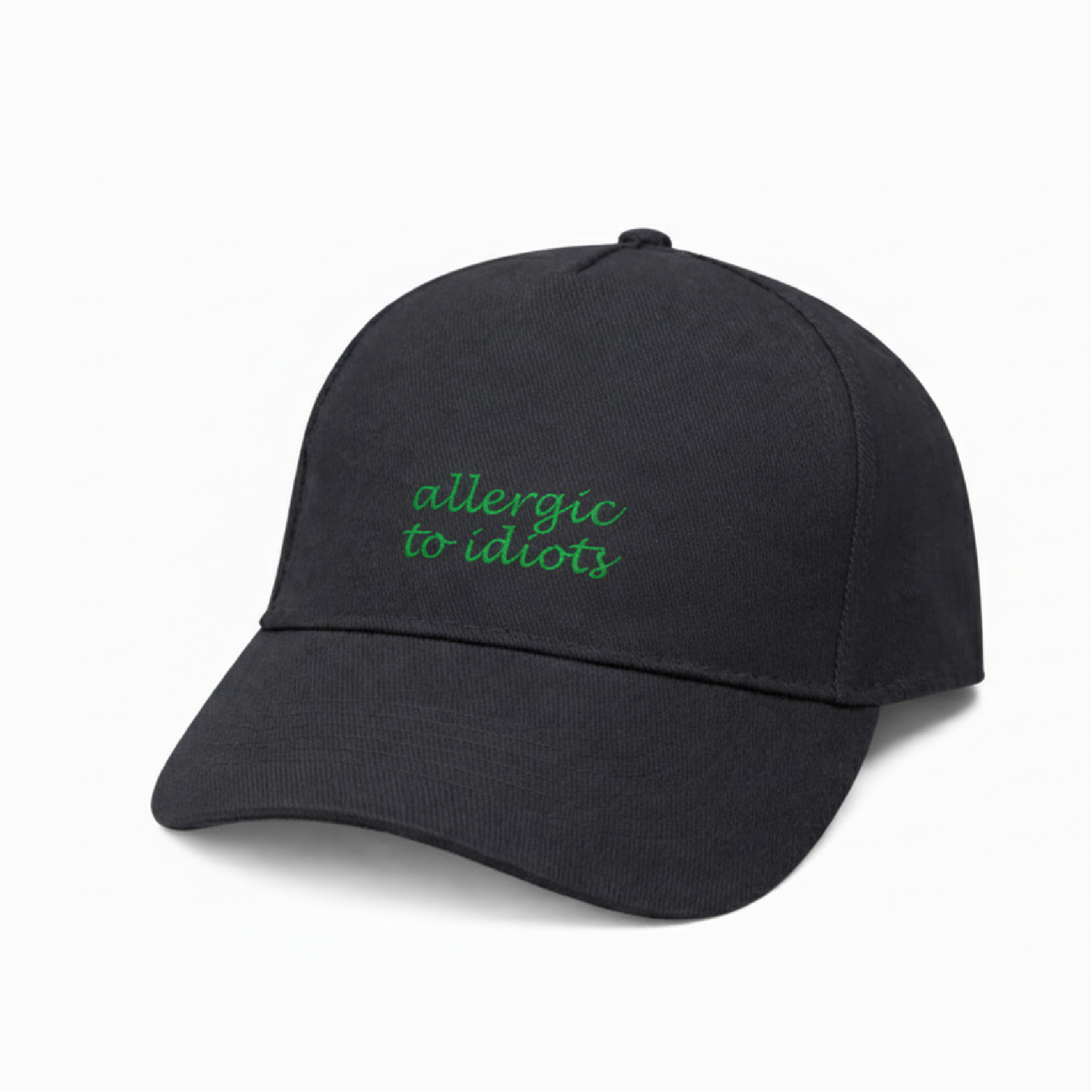 Allergic to Idiots Embroidered Cap