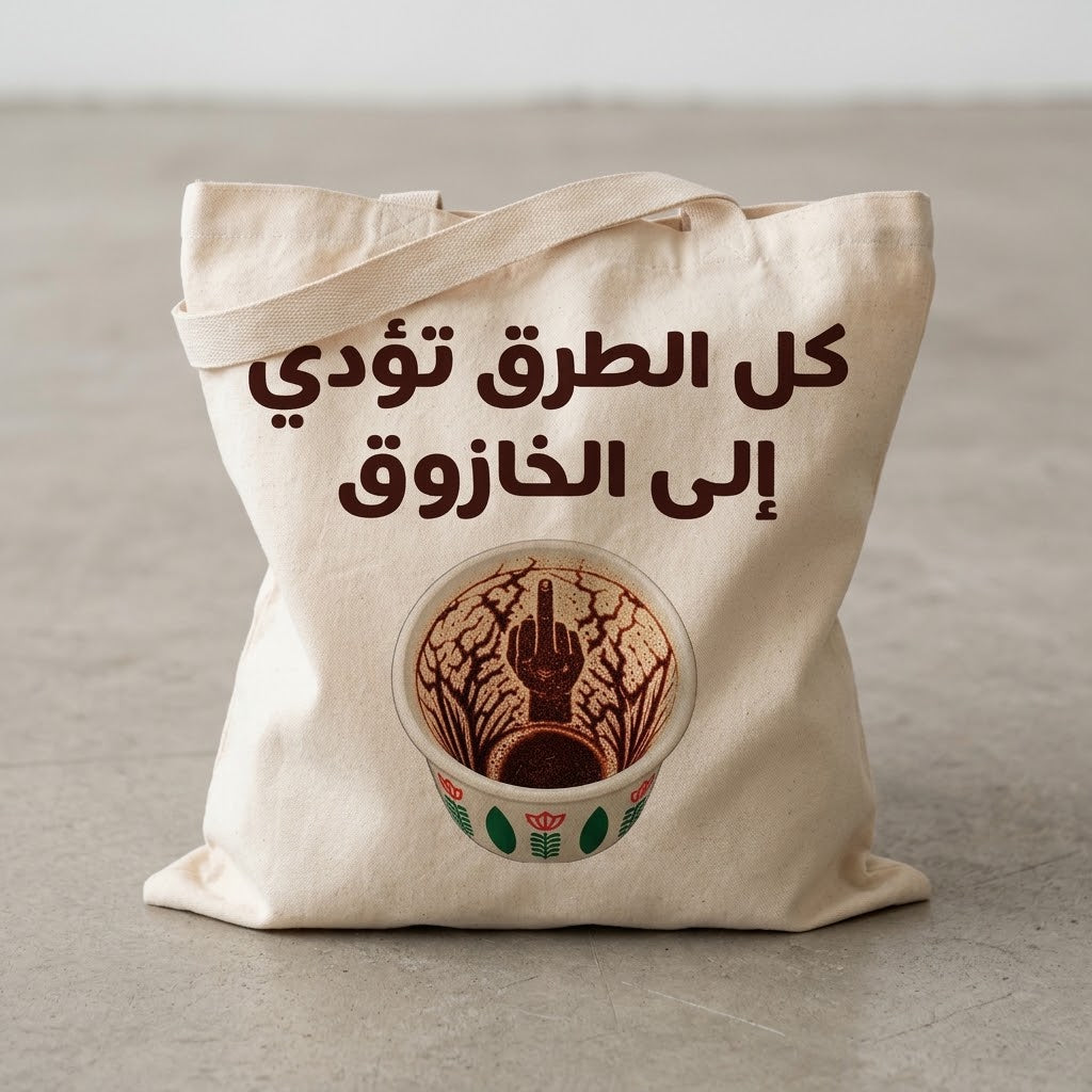 كل الطرق تؤدي إلى الخازوق - BEIGE TOTE