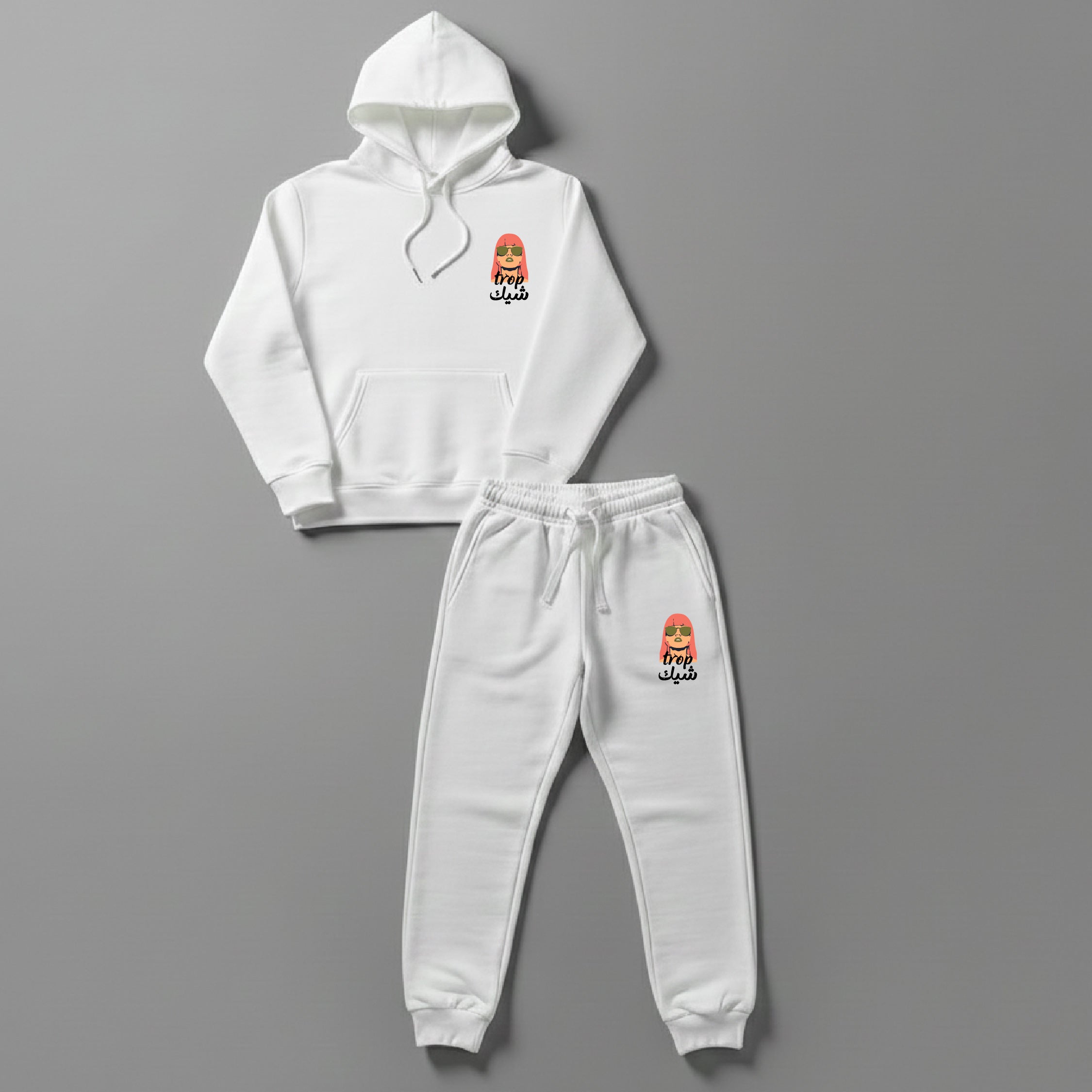 trop شيك Set (Hoodie +Sweatpants)