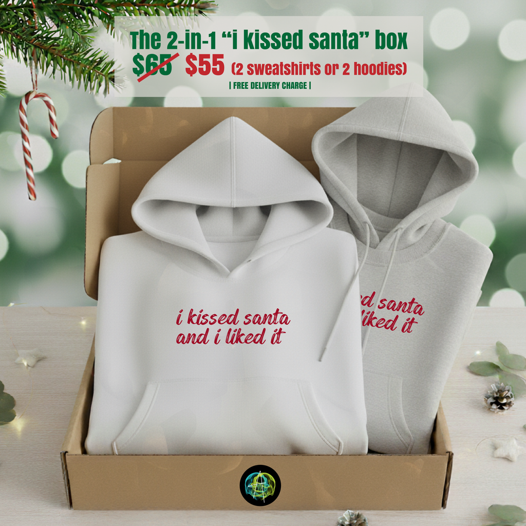 2-in-1 "i kissed Santa" Box