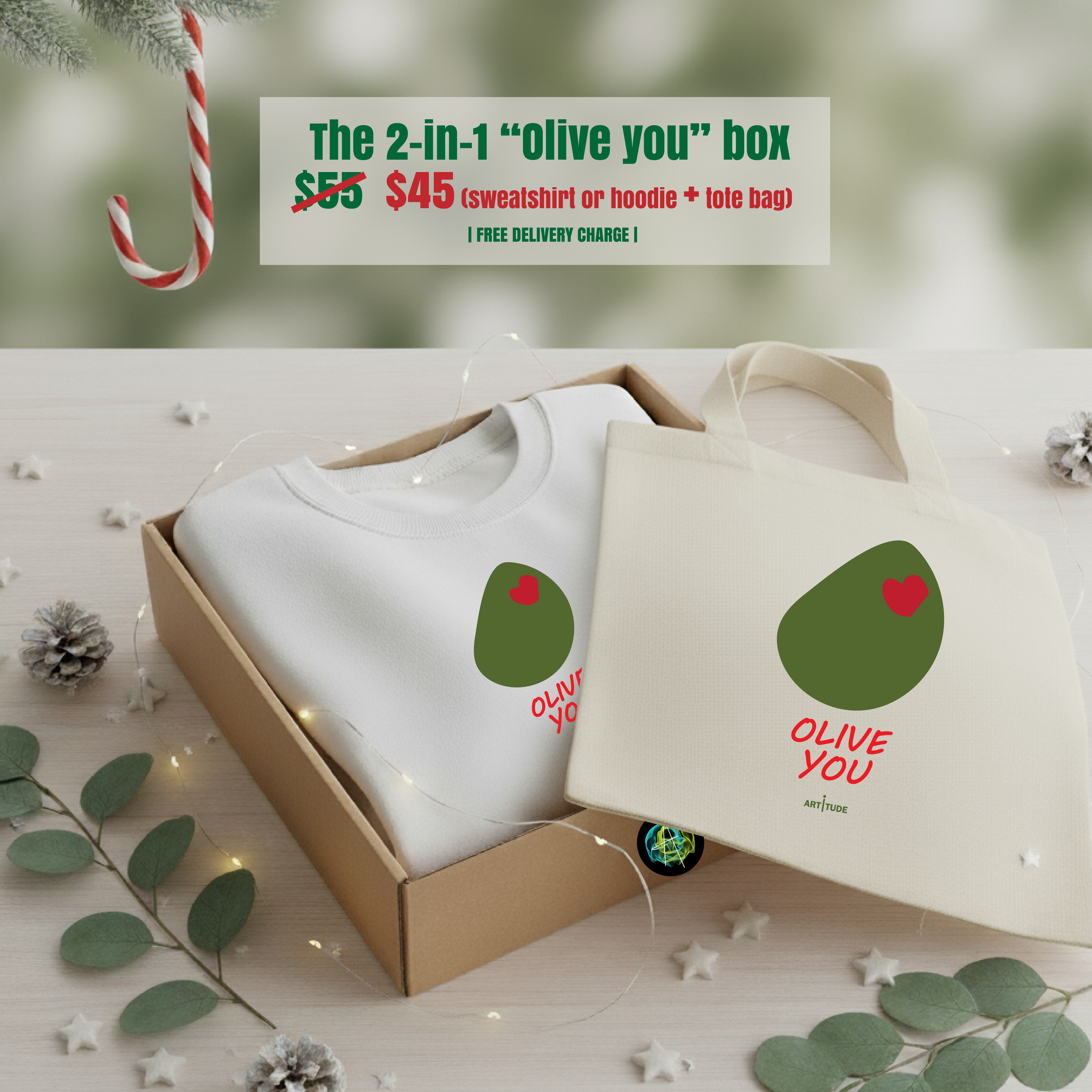 2-in-1 "Olive You" Box