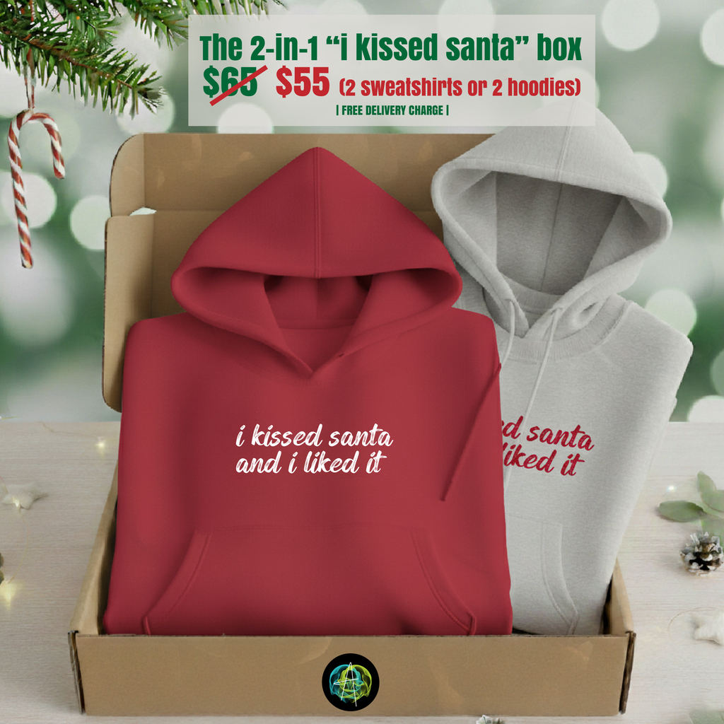 2-in-1 "i kissed Santa" Box
