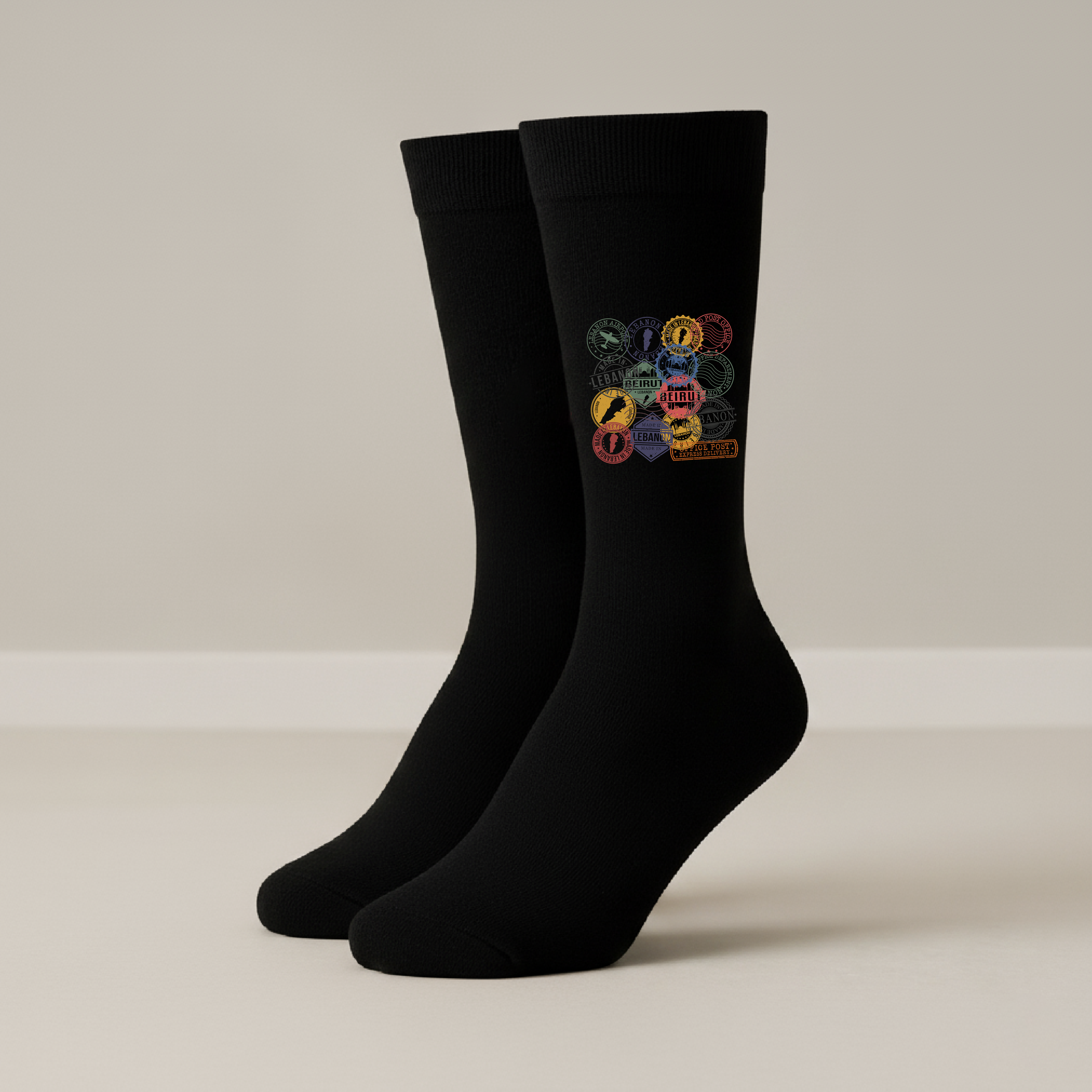 Beirut Stamp - Socks